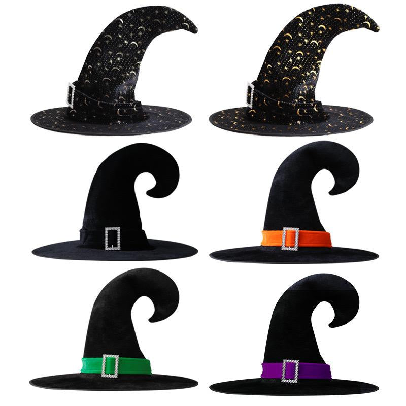 Witch Hat, 14 Inch Witch Costume Large Witch Hat for Adults and Teens, Novelty Role Play Accessory for Halloween Costume Party Christmas Masquerade Carnival