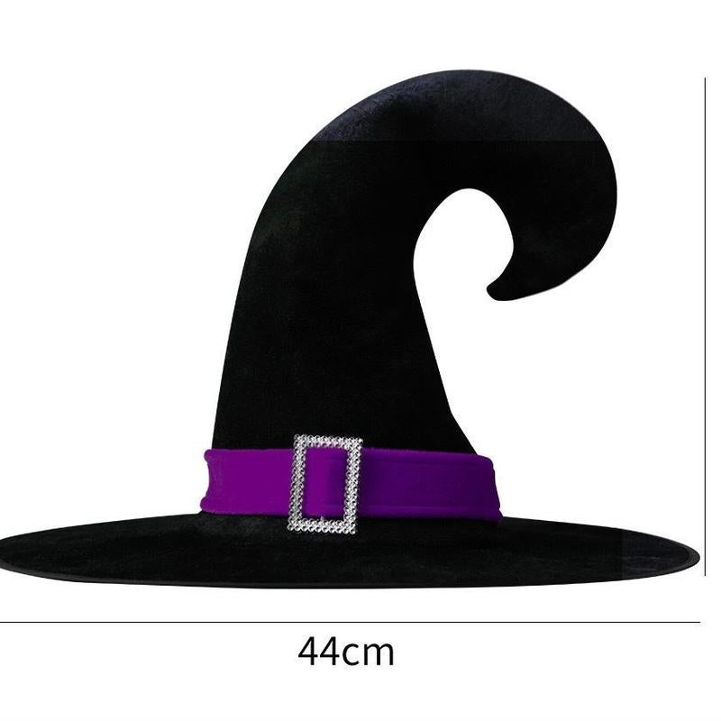 Witch Hat, 14 Inch Witch Costume Large Witch Hat for Adults and Teens, Novelty Role Play Accessory for Halloween Costume Party Christmas Masquerade Carnival