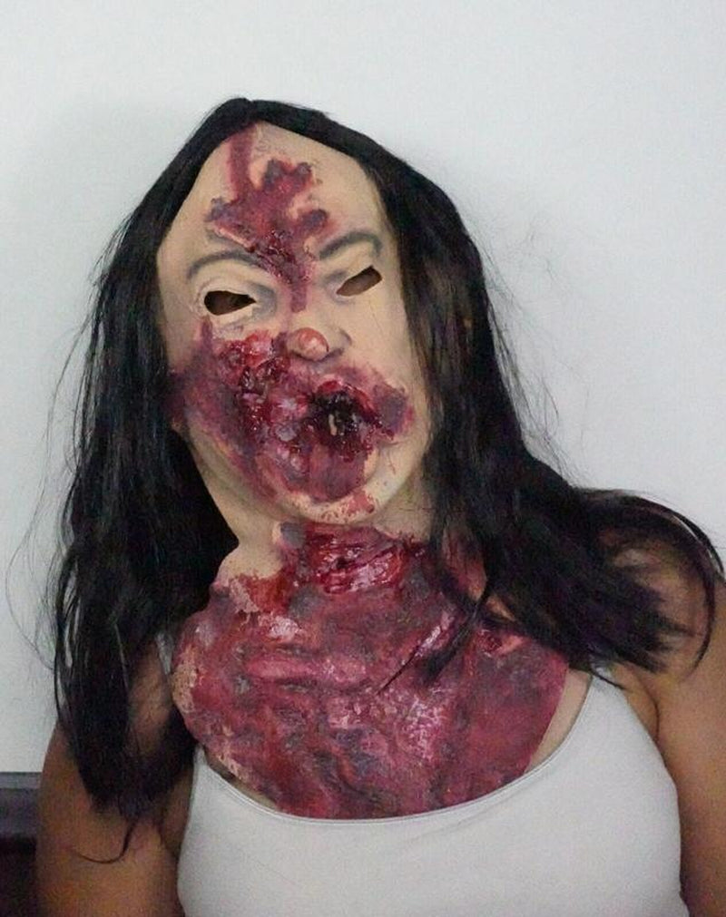 Bloody Gory Girl Mask Scary Halloween Mask Killer Halloween Mask Women