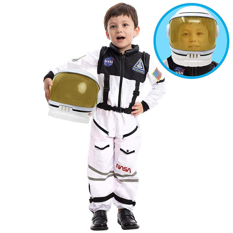 Astronaut Costume with Helmet for Kids Halloween Costumes