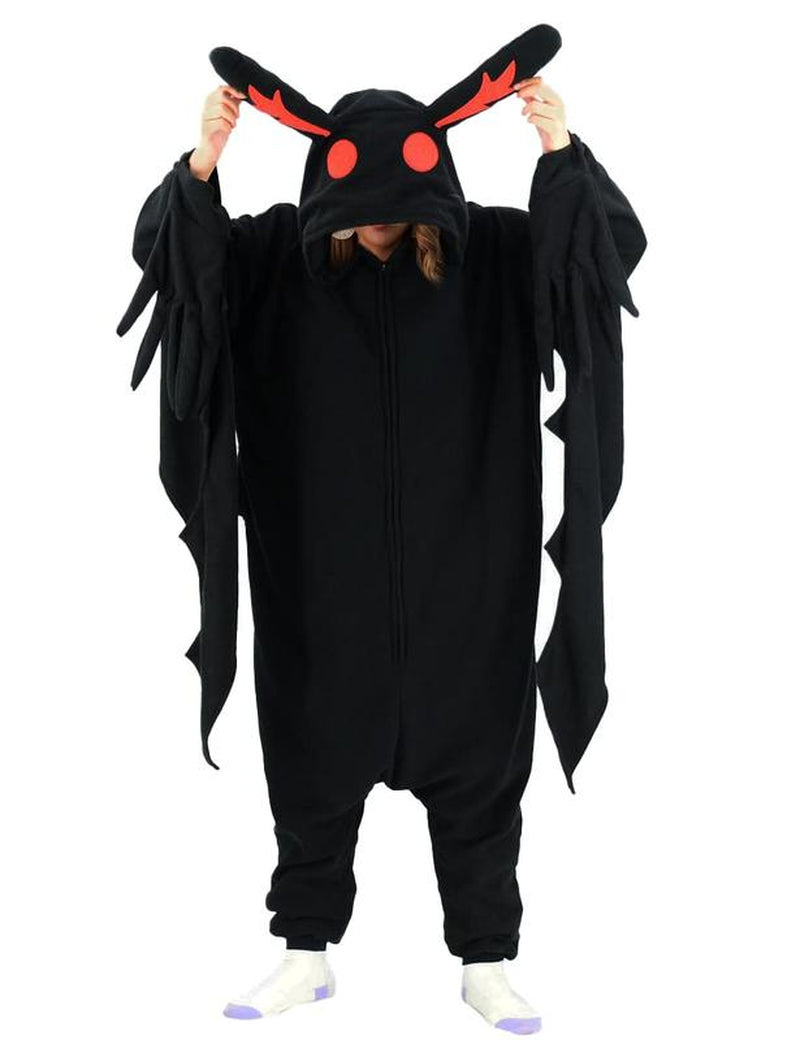 Mothman Onesie Adult Animal Pajamas Halloween Costume Homewear Sleepwear for Women Men