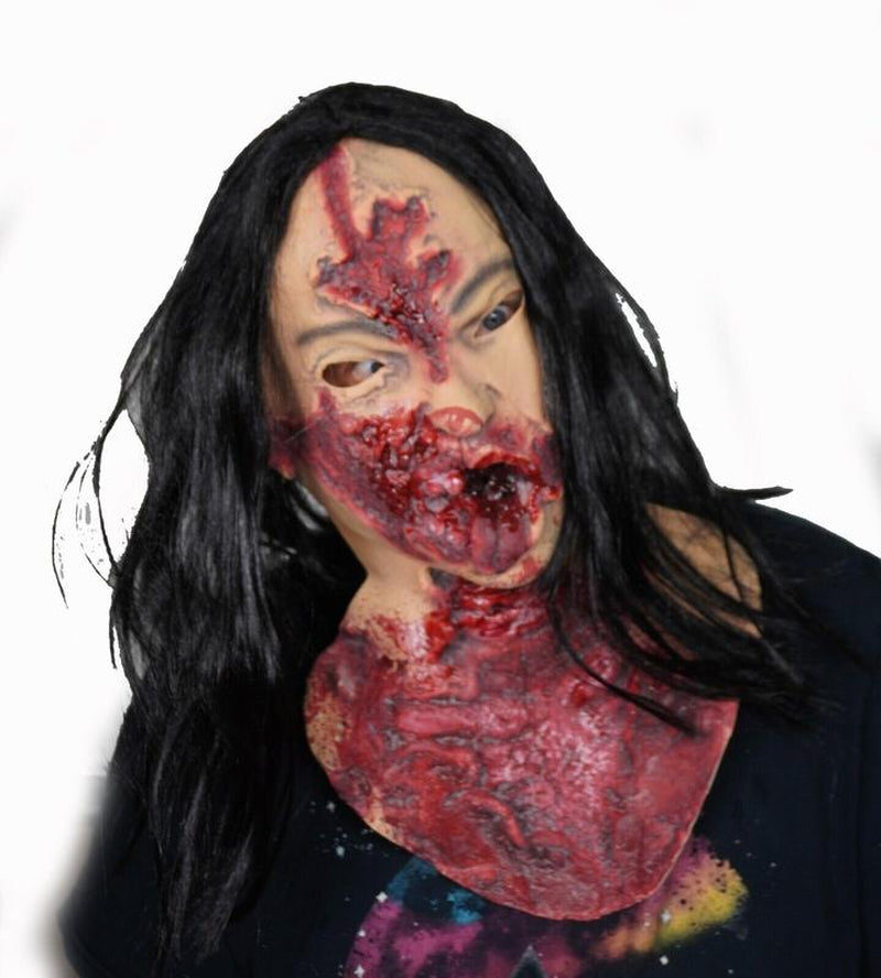 Bloody Gory Girl Mask Scary Halloween Mask Killer Halloween Mask Women