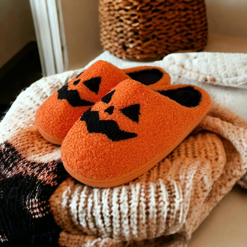 Jack-O-Lantern Slippers