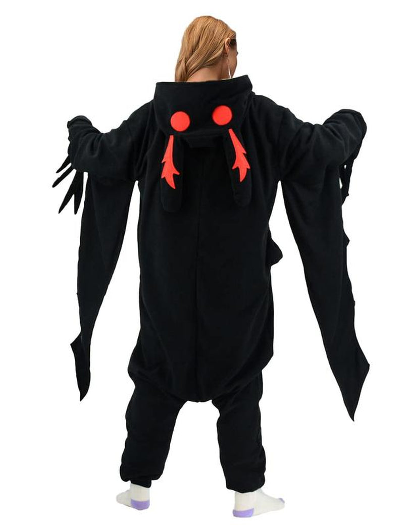 Mothman Onesie Adult Animal Pajamas Halloween Costume Homewear Sleepwear for Women Men