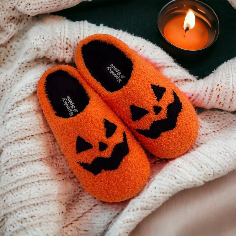 Jack-O-Lantern Slippers