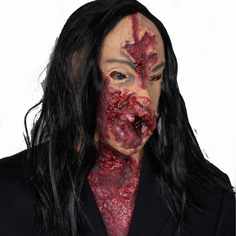 Bloody Gory Girl Mask Scary Halloween Mask Killer Halloween Mask Women