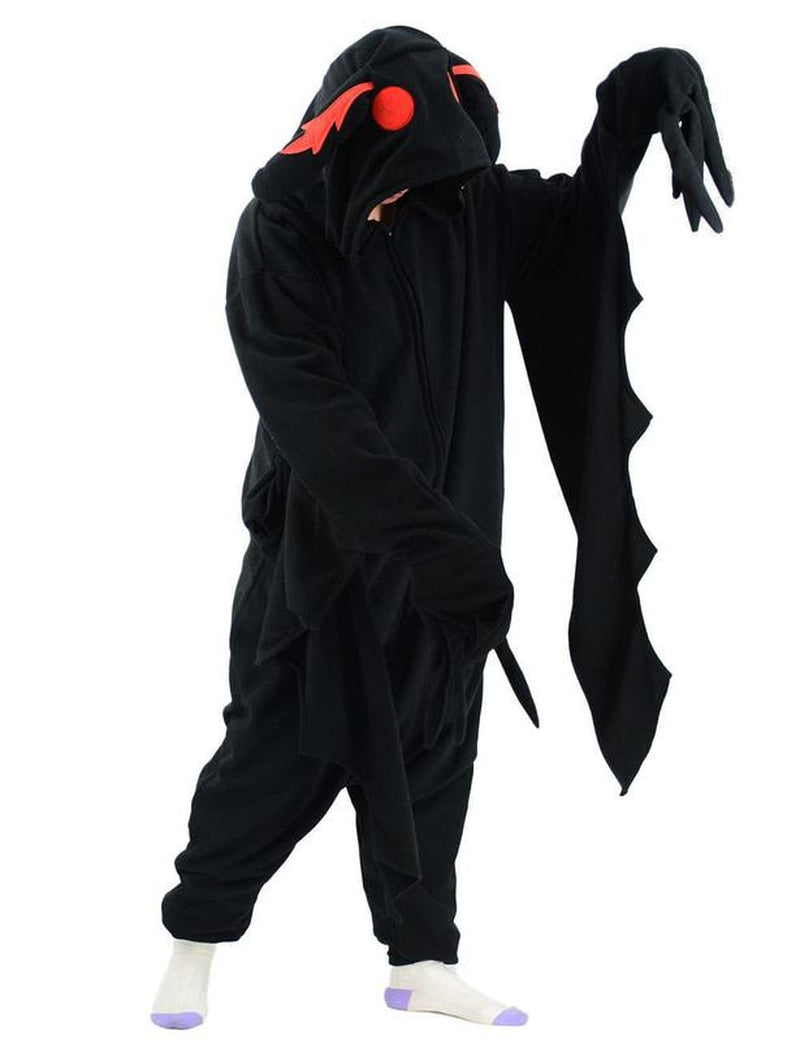 Mothman Onesie Adult Animal Pajamas Halloween Costume Homewear Sleepwear for Women Men