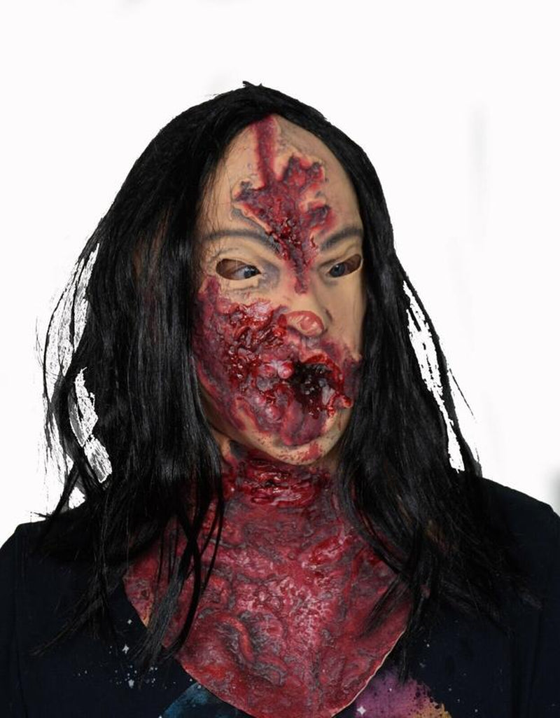 Bloody Gory Girl Mask Scary Halloween Mask Killer Halloween Mask Women